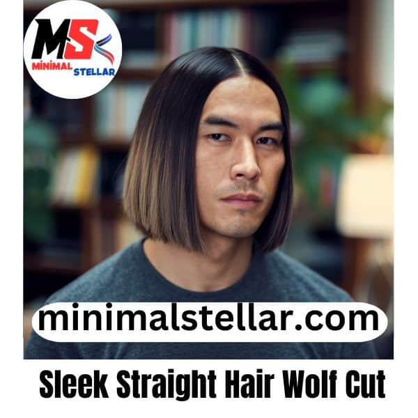 Sleek Straight Hair Wolf Cut