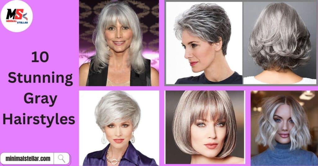 hairstyles gray hair styles