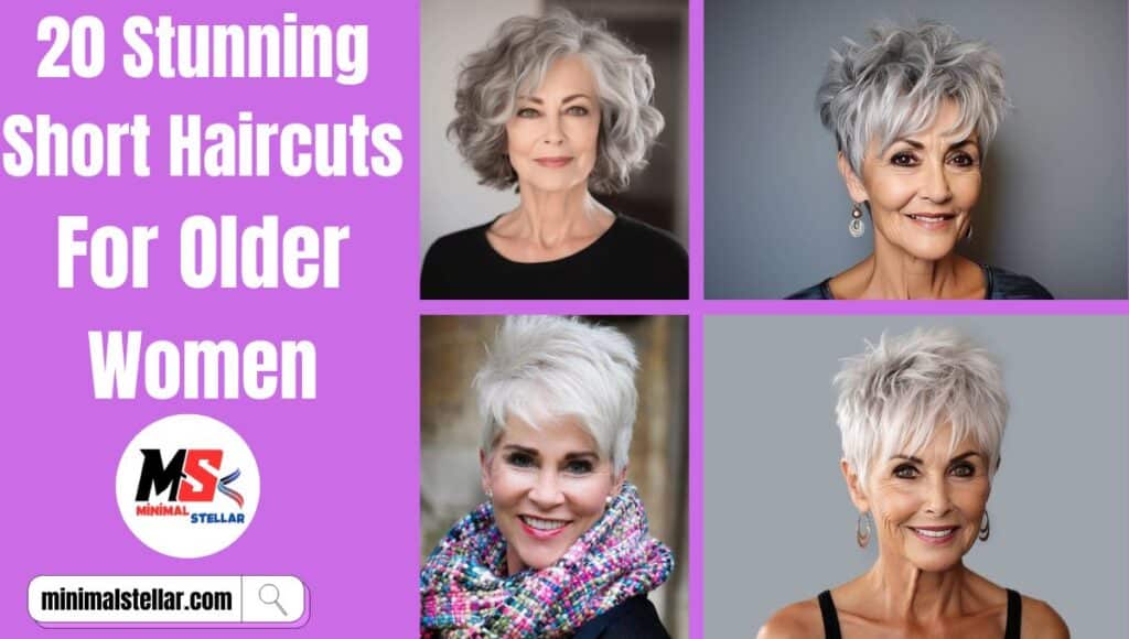 short haircuts for older women