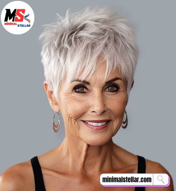 short haircuts for older women