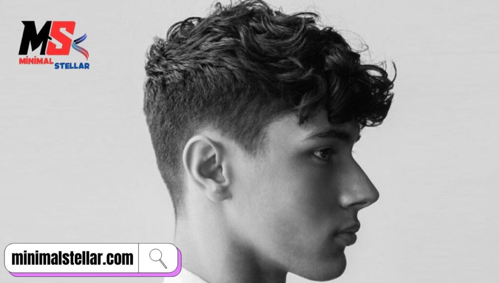 Curly Fringe & Classic Taper Fade