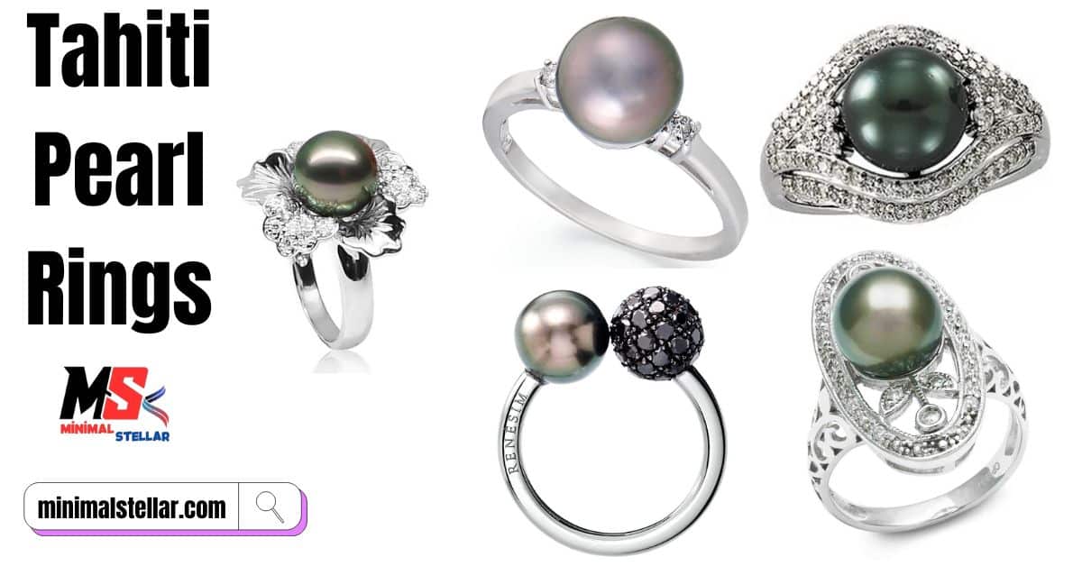 tahiti pearl rings timeless elegance and style