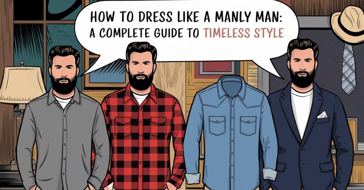 how dress manly man