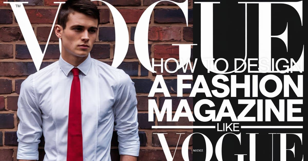 how to design a fashion magazine like vogue