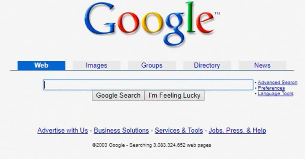 first page of google search