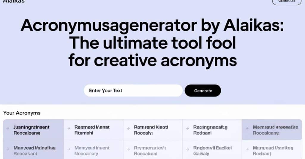 acronymusagenerator by alaikas